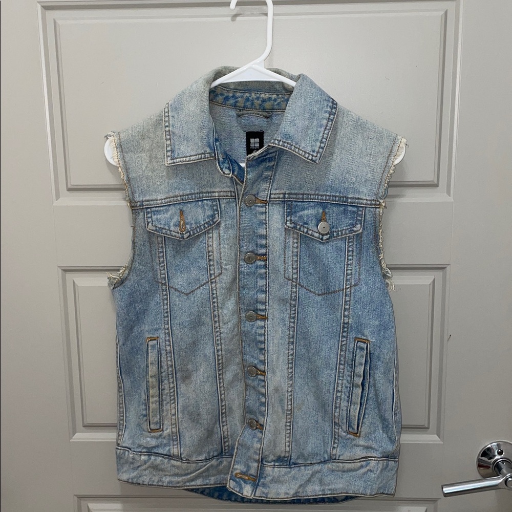 Urban Outfitters Blue Denim Vest